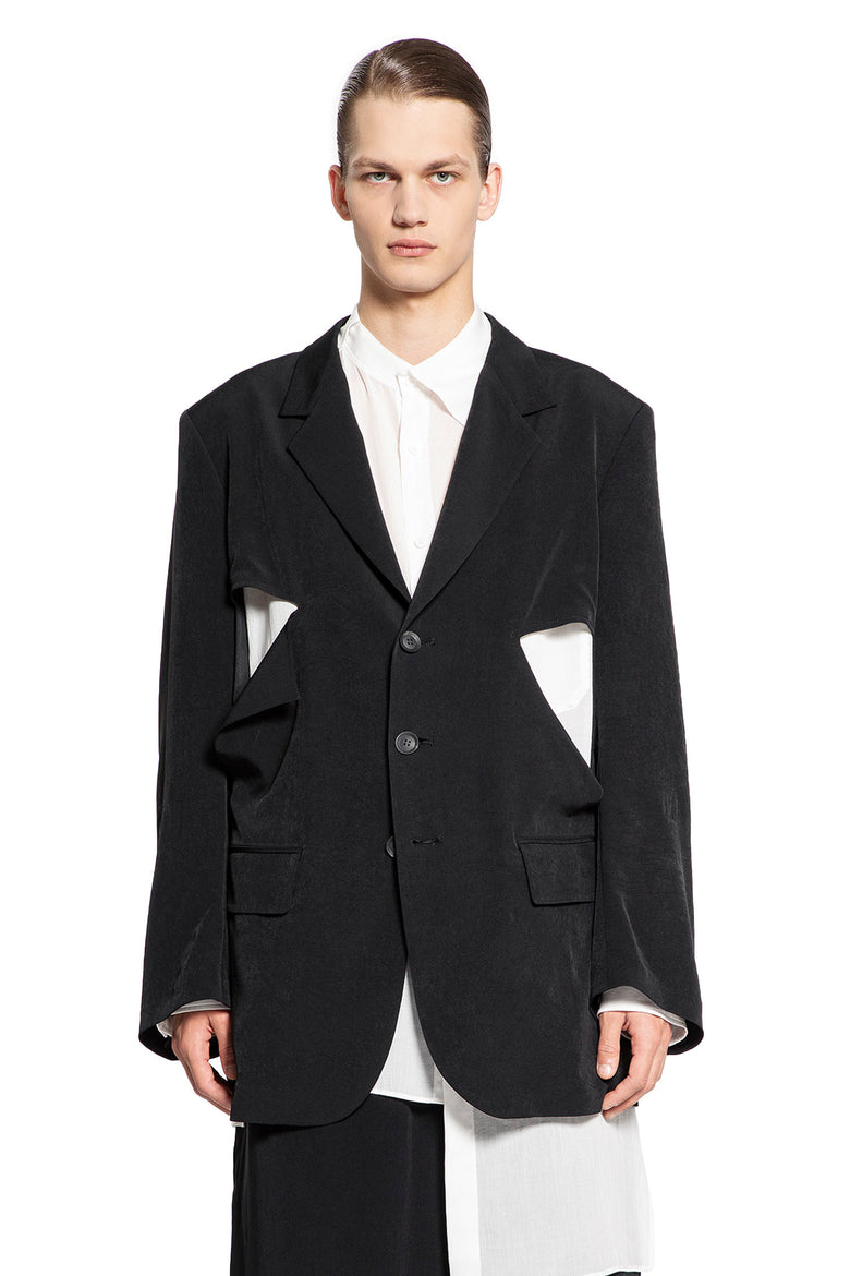 YOHJI YAMAMOTO MAN BLACK BLAZERS