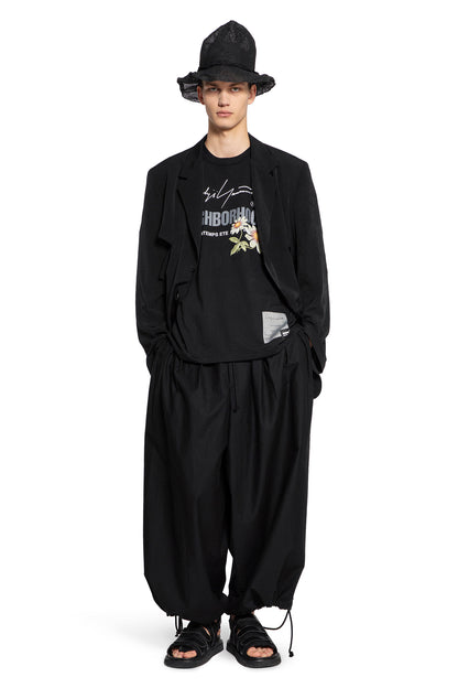 YOHJI YAMAMOTO MAN BLACK TROUSERS