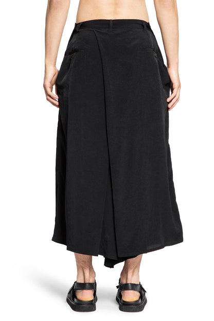 YOHJI YAMAMOTO MAN BLACK TROUSERS