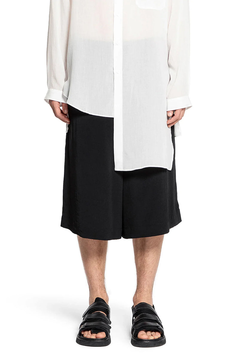 YOHJI YAMAMOTO MAN BLACK SHORTS & SKIRTS - Antonioli.eu