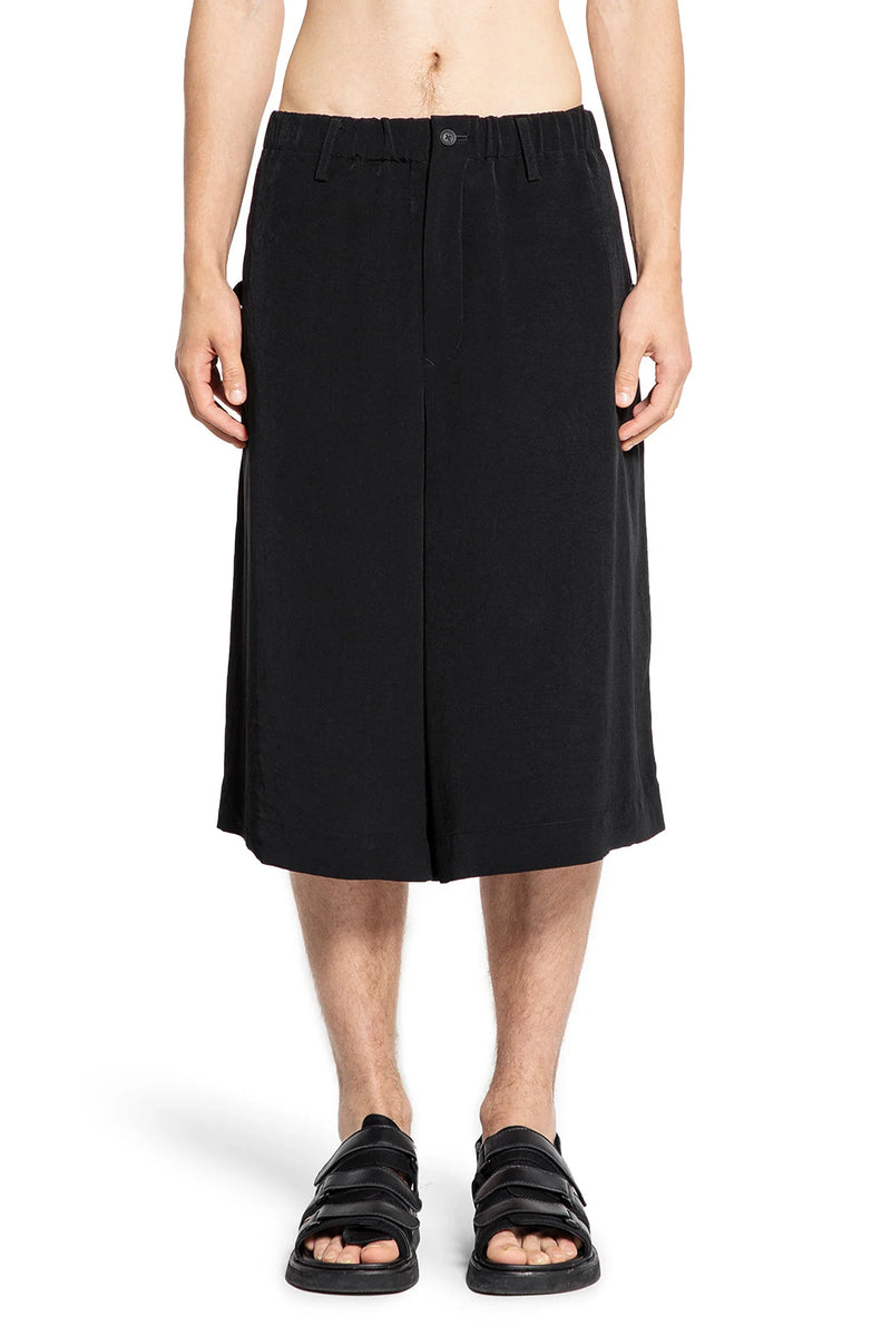 YOHJI YAMAMOTO MAN BLACK SHORTS & SKIRTS - Antonioli.eu