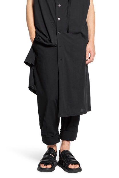 YOHJI YAMAMOTO MAN BLACK TROUSERS