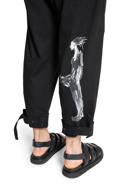 YOHJI YAMAMOTO MAN BLACK TROUSERS