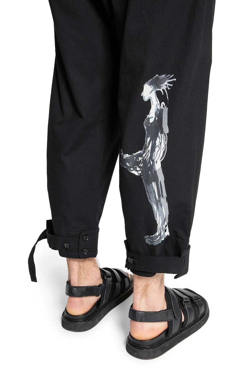 Belted Hem Printed Pants - Antonioli.eu