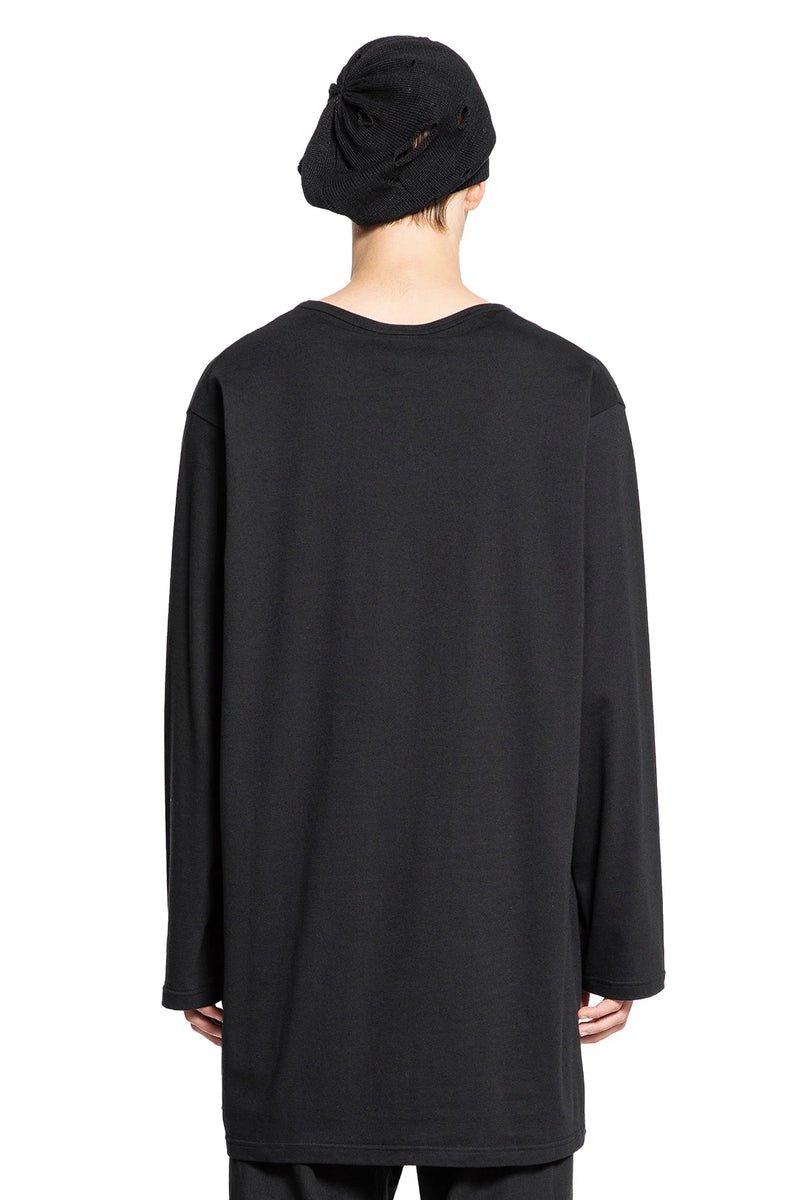 YOHJI YAMAMOTO MAN BLACK T-SHIRTS & TANK TOPS - Antonioli.eu