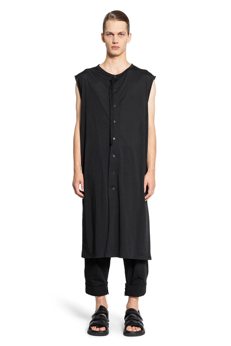 YOHJI YAMAMOTO MAN BLACK T-SHIRTS & TANK TOPS - Antonioli.eu