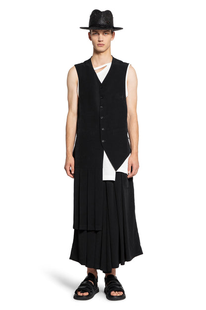 YOHJI YAMAMOTO MAN BLACK VESTS