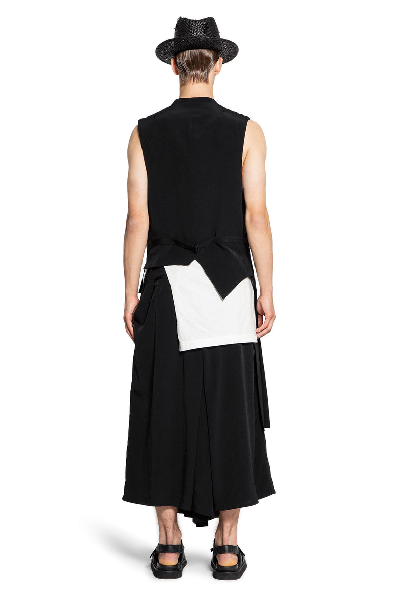 YOHJI YAMAMOTO MAN BLACK VESTS