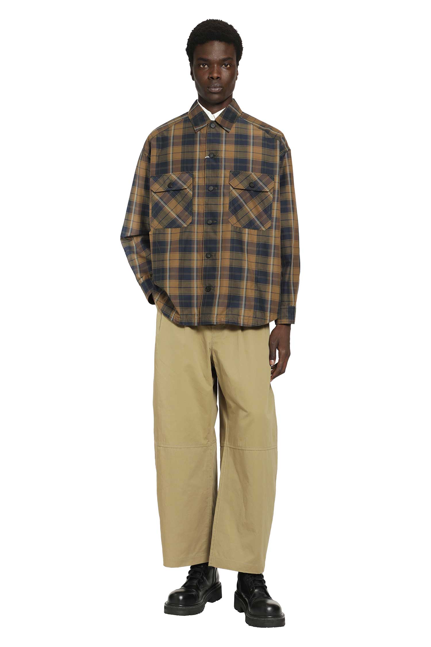 Cotton Poly Check Shirt