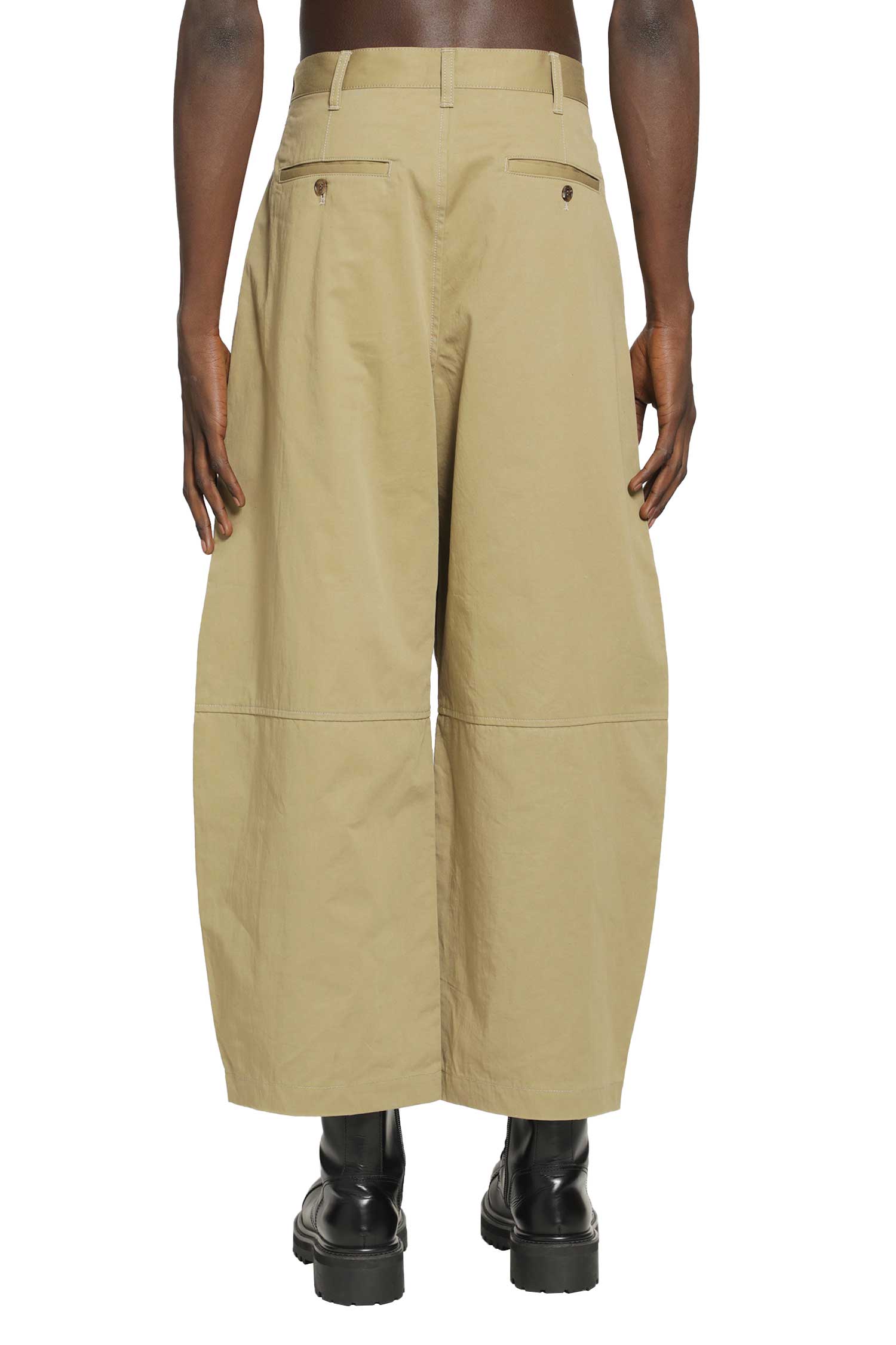 COMME DES GARCONS HOMME Curved Cotton Linen Chinos man