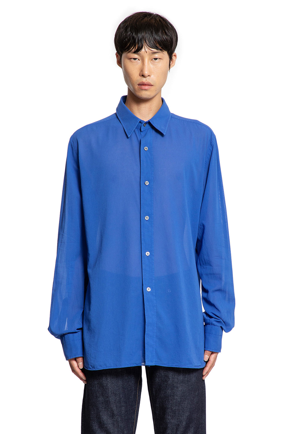 Cotton Voile Fluid Fit Shirt