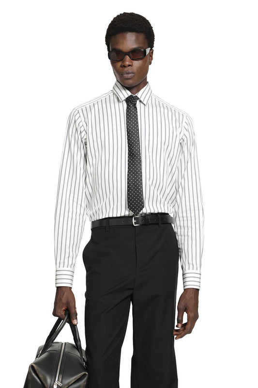 Poplin Stripe Classic Shirt