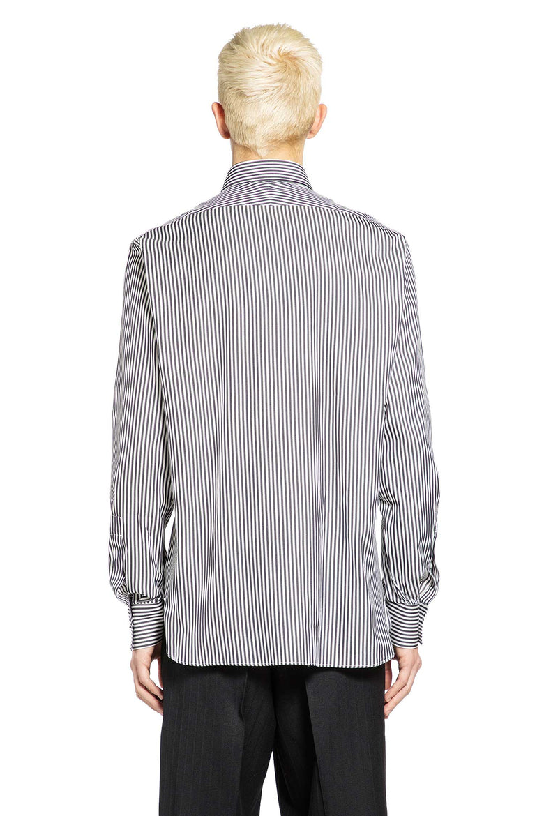 TOM FORD Silk Cotton Striped Classic Shirt man