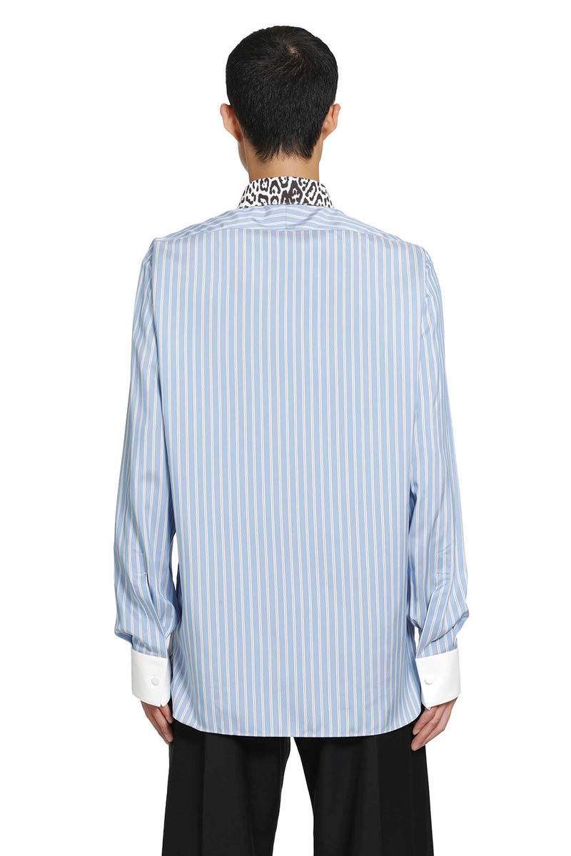 TOM FORD Silk Stripe Contrast Classic Shirt man