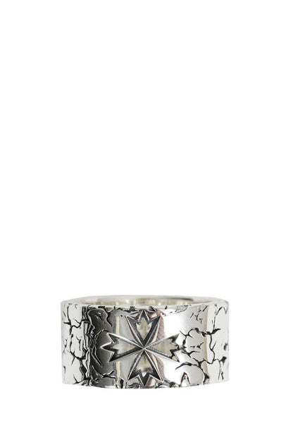 Logo Cracked Band Ring