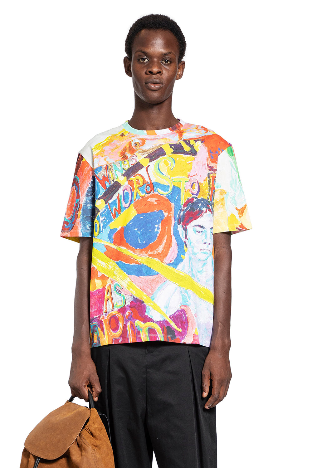 LOEWE MAN MULTICOLOR T-SHIRTS & TANK TOPS