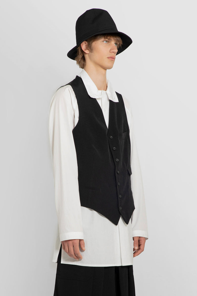 YOHJI YAMAMOTO MAN BLACK VESTS