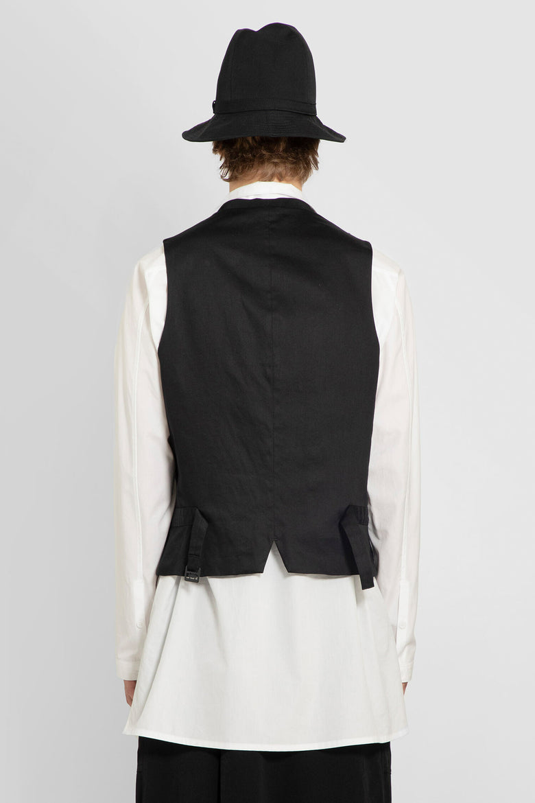 YOHJI YAMAMOTO MAN BLACK VESTS