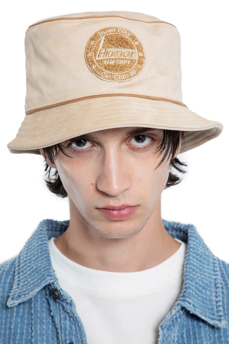 Faux Suede Bomber Bucket Hat - Antonioli.eu