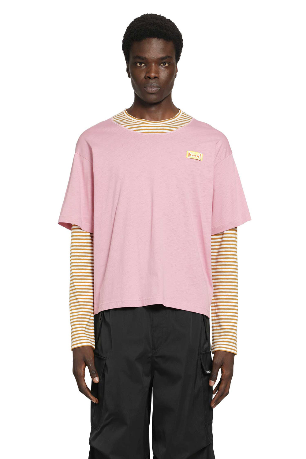MARNI Layered Cotton T-Shirt man