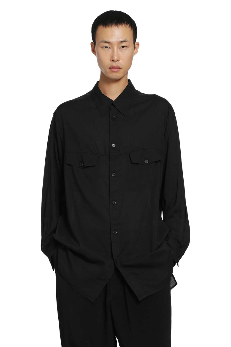 YOHJI YAMAMOTO Chest Panel Pocket Blouse man