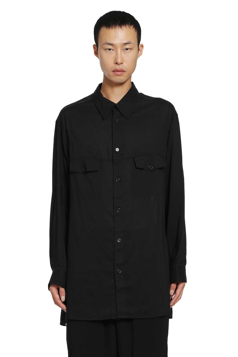 YOHJI YAMAMOTO Chest Panel Pocket Blouse man