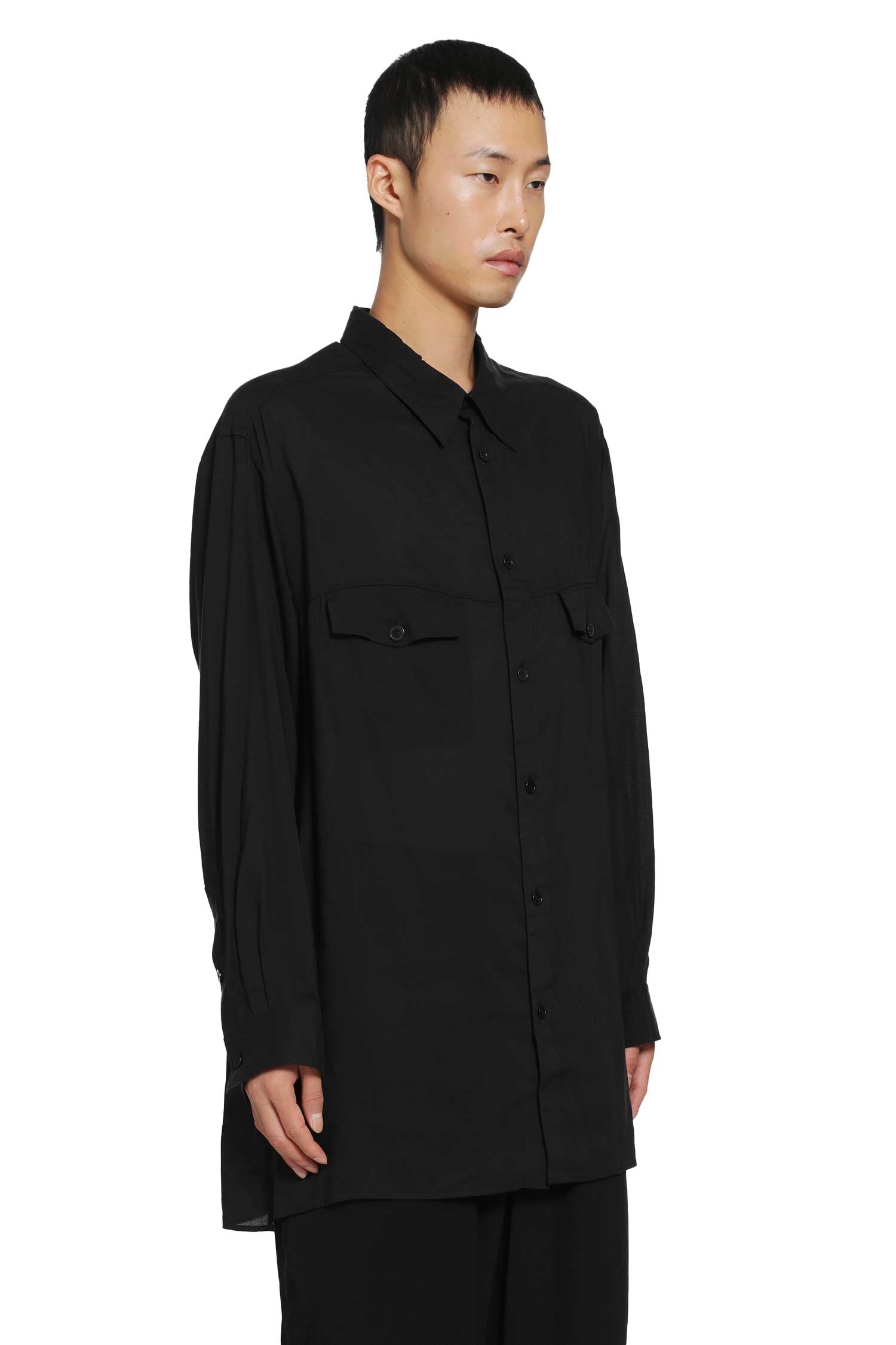 YOHJI YAMAMOTO Chest Panel Pocket Blouse man