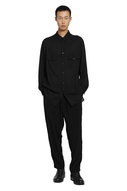Chest Panel Pocket Blouse
