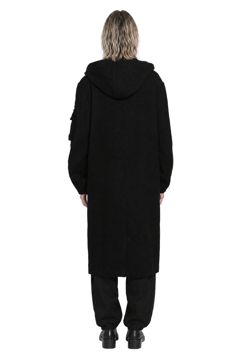 YOHJI YAMAMOTO 3-Pocket Hooded Coat man