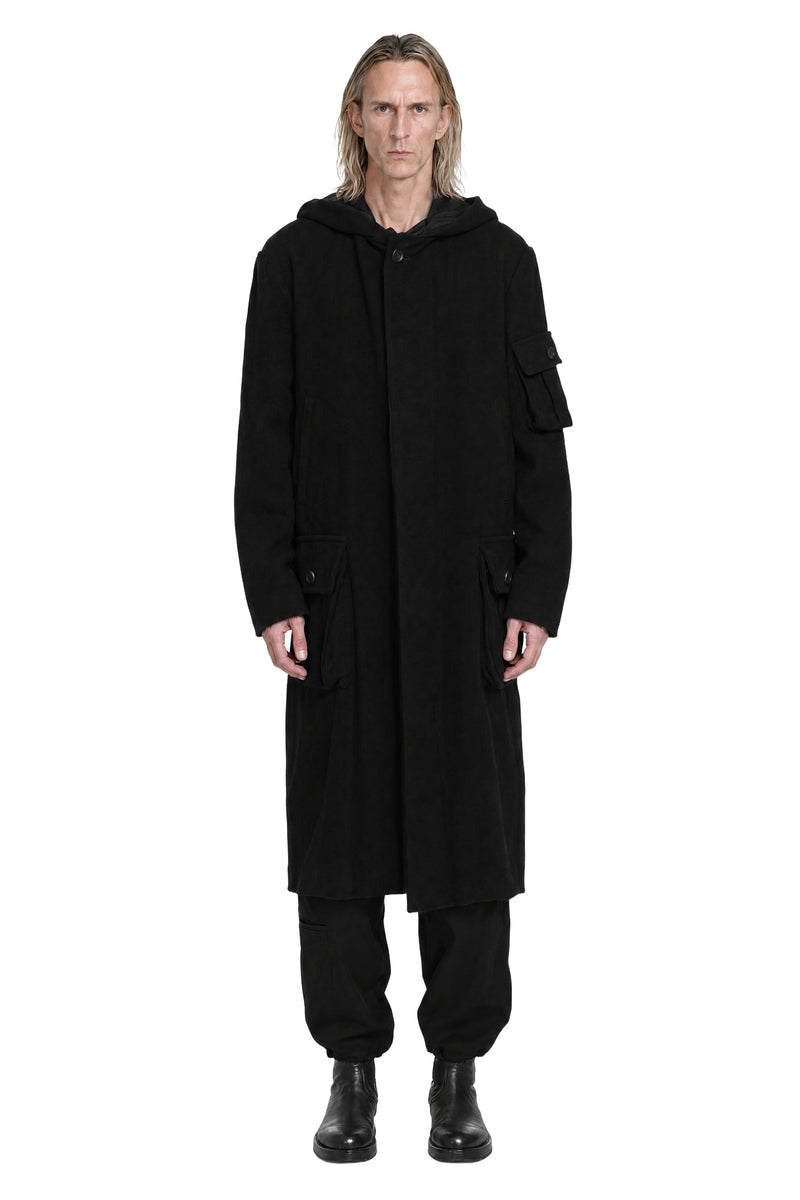 YOHJI YAMAMOTO 3-Pocket Hooded Coat man