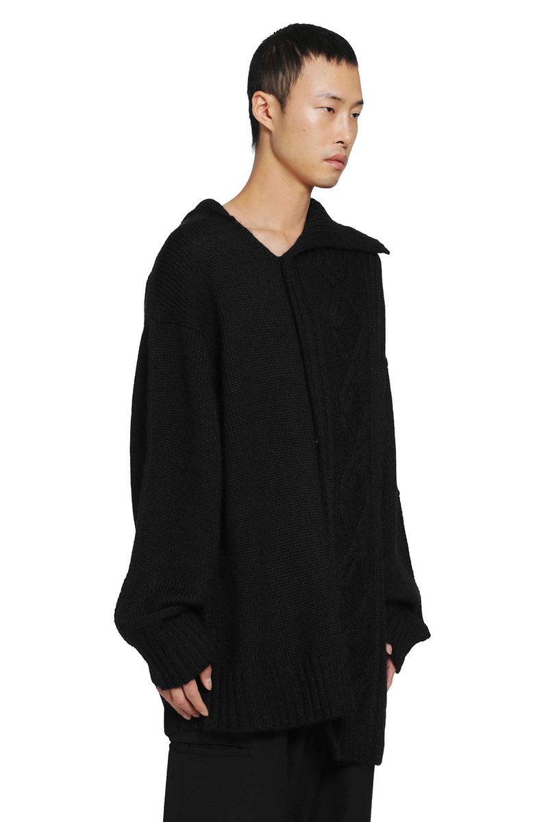 YOHJI YAMAMOTO Panel Collar Sweater man