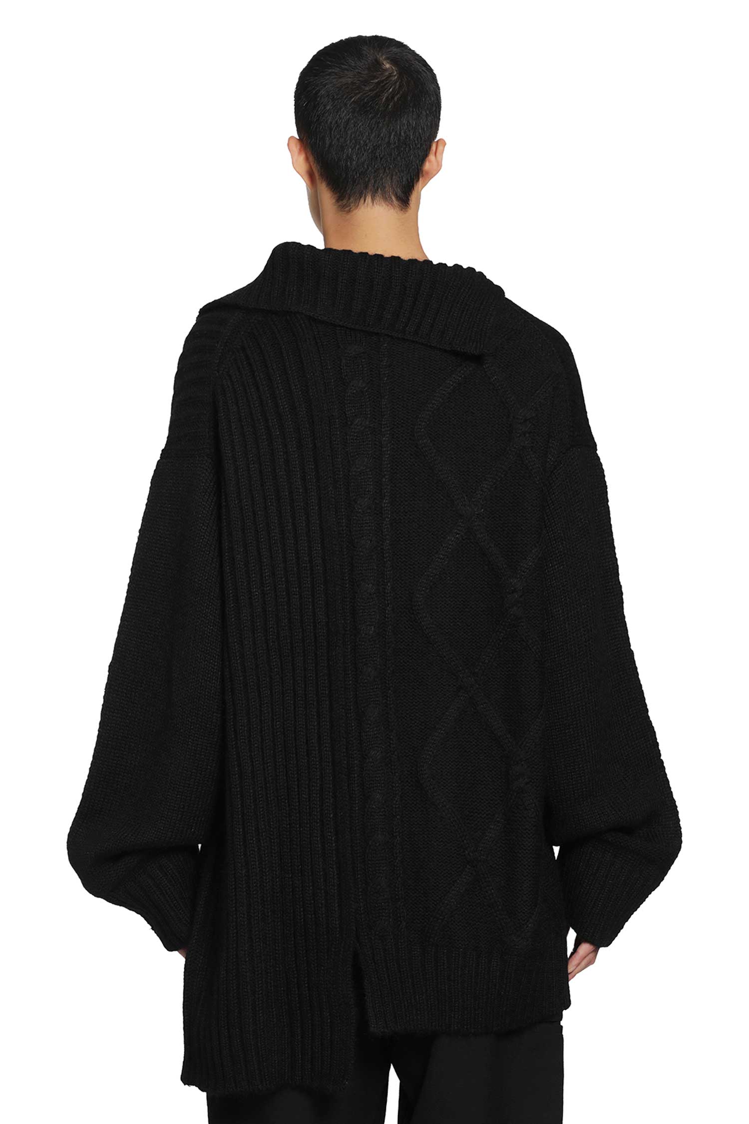 YOHJI YAMAMOTO Panel Collar Sweater man