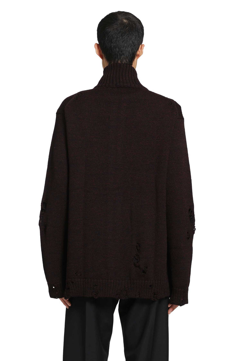 YOHJI YAMAMOTO High-Neck Zip Cardigan man