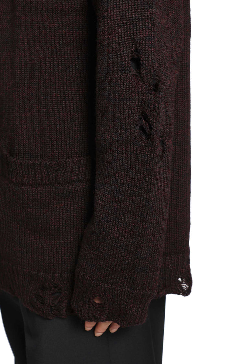 YOHJI YAMAMOTO High-Neck Zip Cardigan man