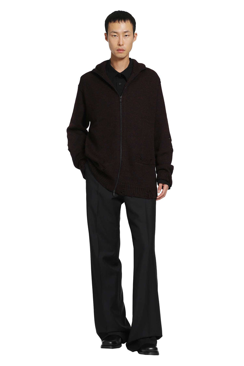 YOHJI YAMAMOTO High-Neck Zip Cardigan man