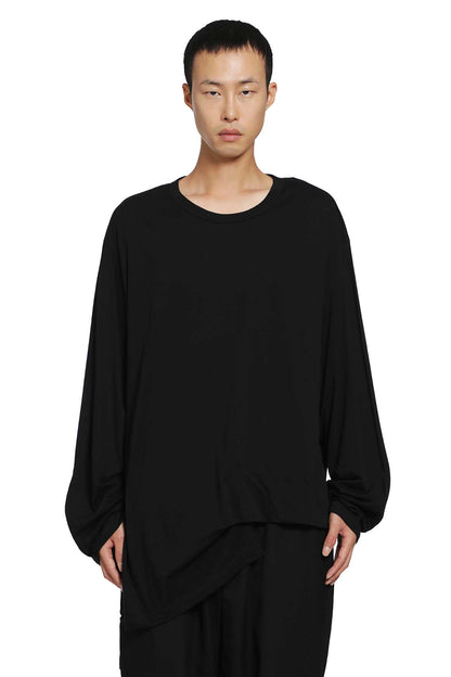 Asymmetric Hem Long Sleeve Tee