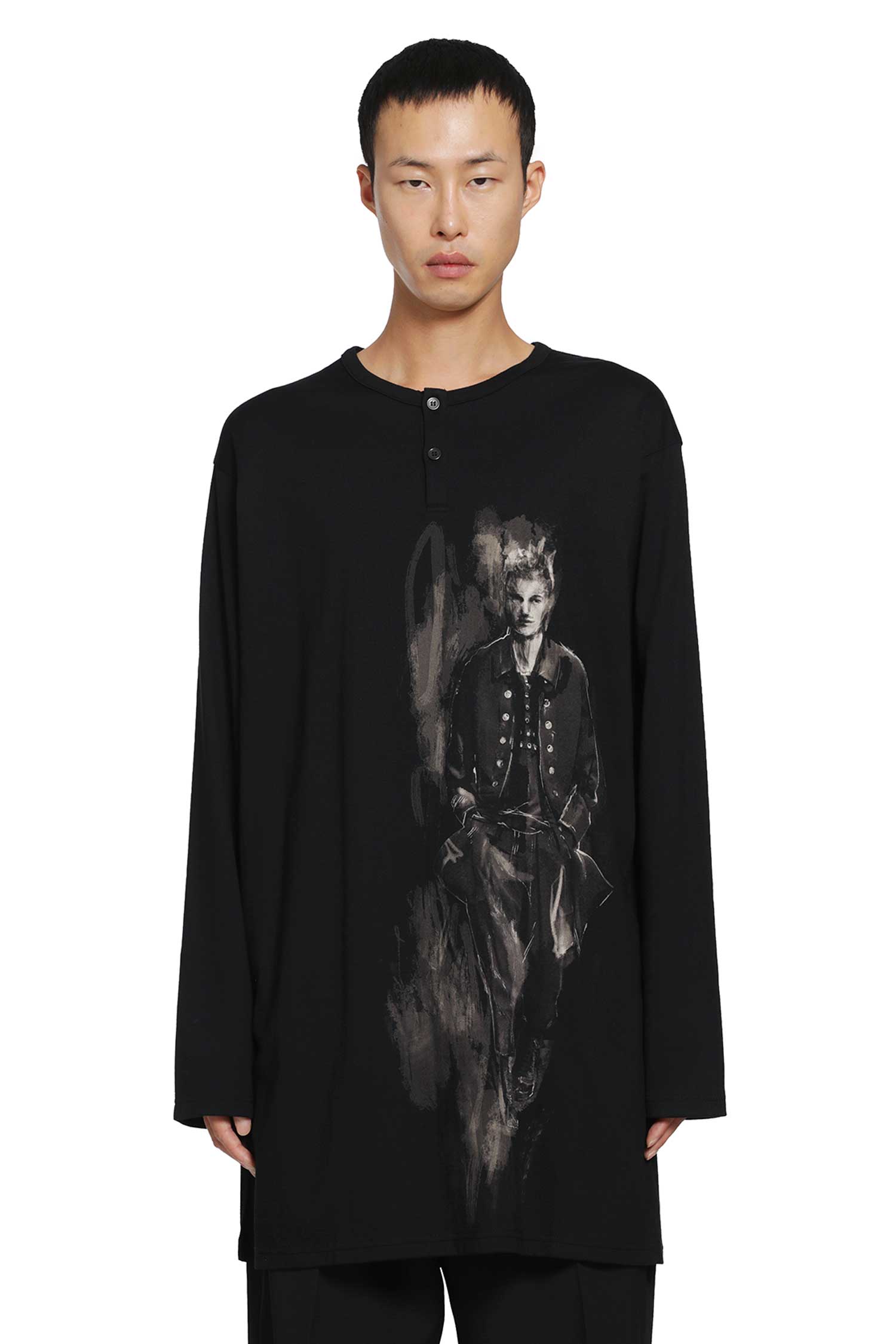 Henry Neck Long Sleeve Tee