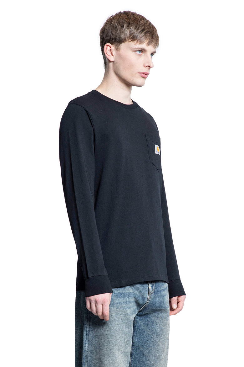 CARHARTT WIP MAN BLACK T-SHIRTS & TANK TOPS