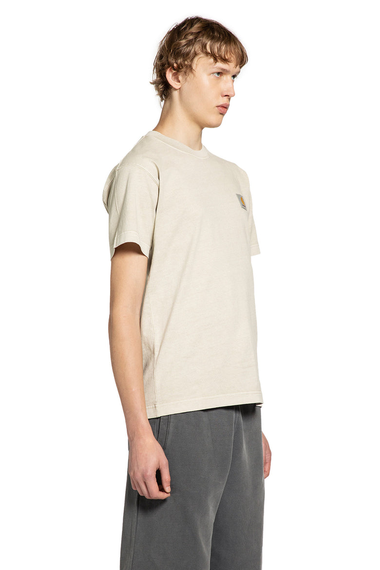 CARHARTT WIP MAN BEIGE T-SHIRTS & TANK TOPS