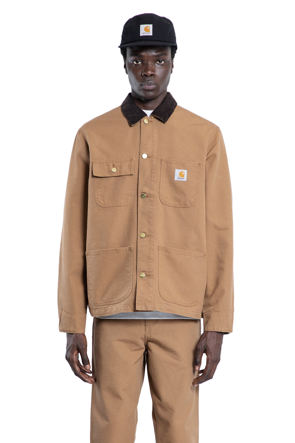 CARHARTT WIP MAN BROWN JACKETS