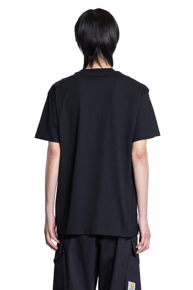 CARHARTT WIP MAN BLACK T-SHIRTS & TANK TOPS