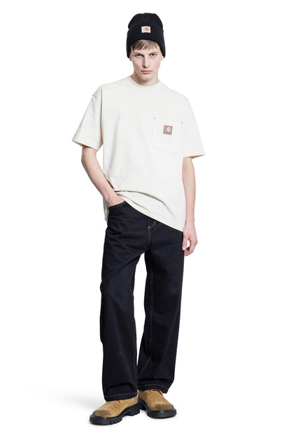 CARHARTT MAN OFF-WHITE T-SHIRTS & TANK TOPS