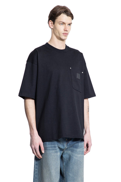 CARHARTT WIP MAN BLACK T-SHIRTS & TANK TOPS