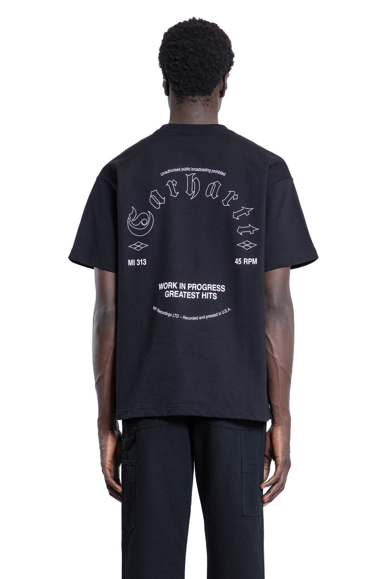 CARHARTT WIP MAN BLACK T-SHIRTS & TANK TOPS