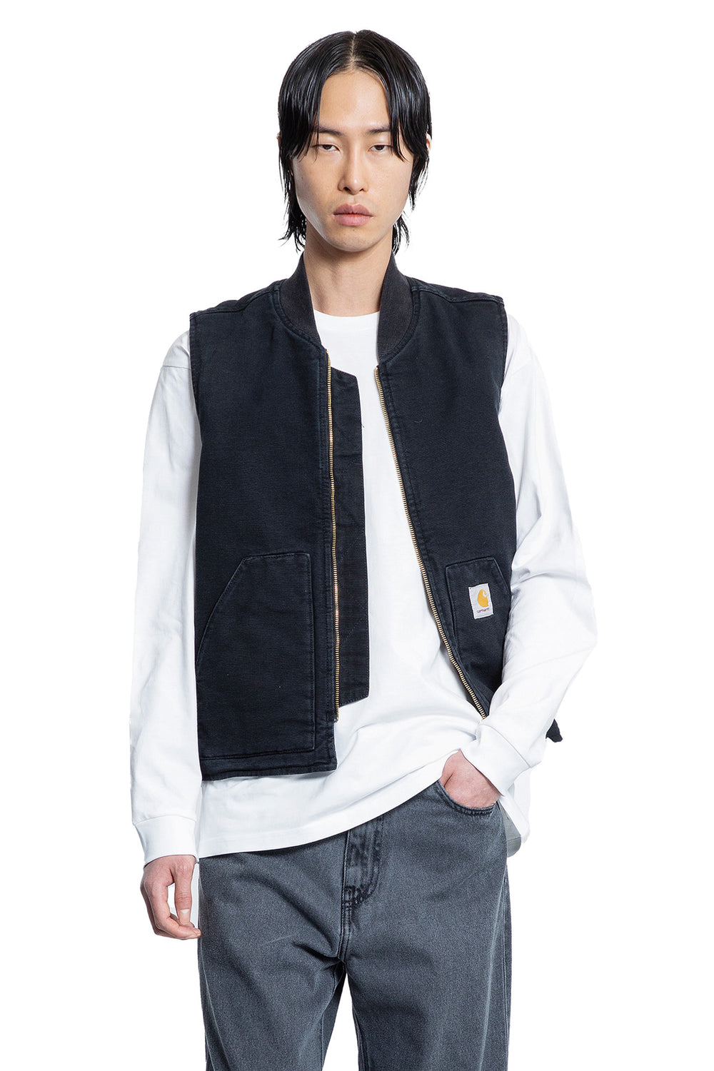 CARHARTT WIP MAN BLACK VESTS