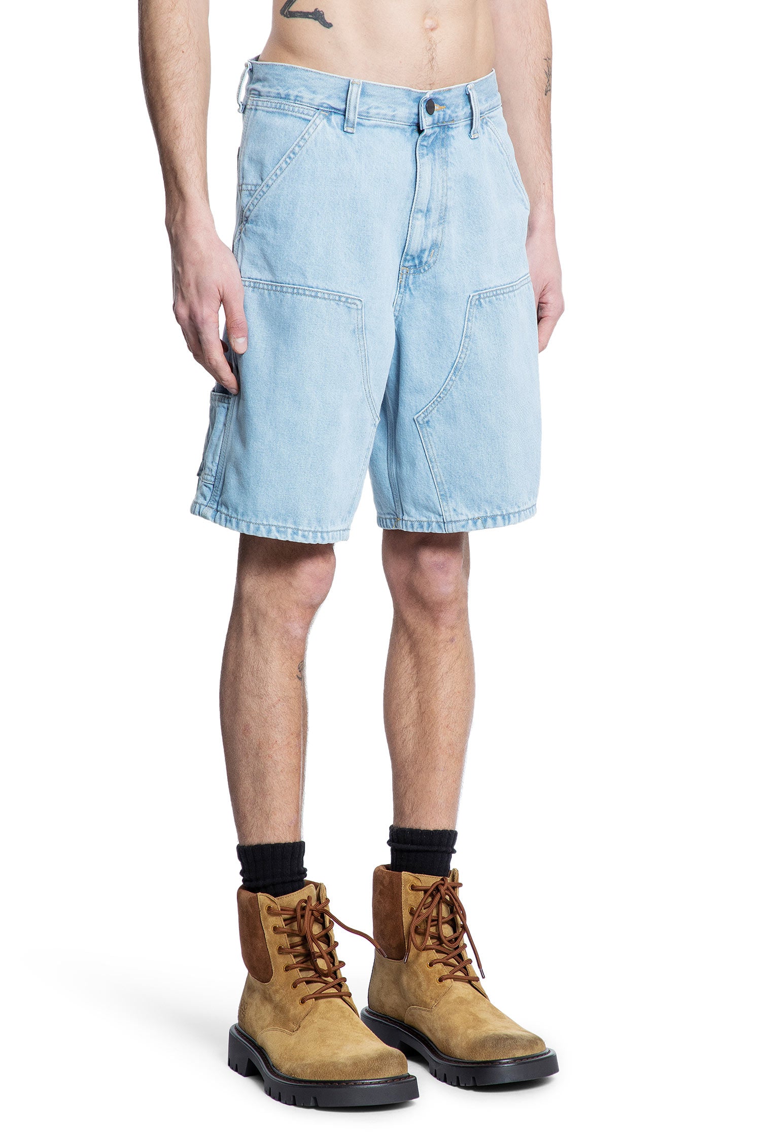 CARHARTT WIP MAN BLUE SHORTS & SKIRTS