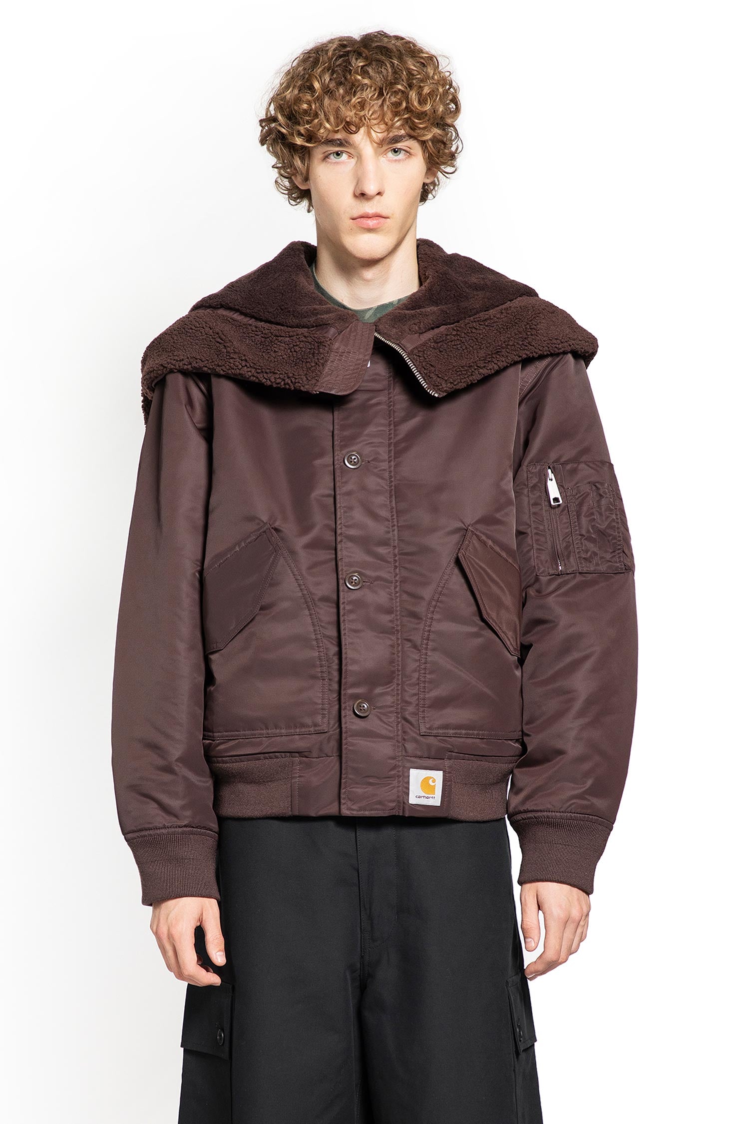 CARHARTT WIP MAN BROWN JACKETS