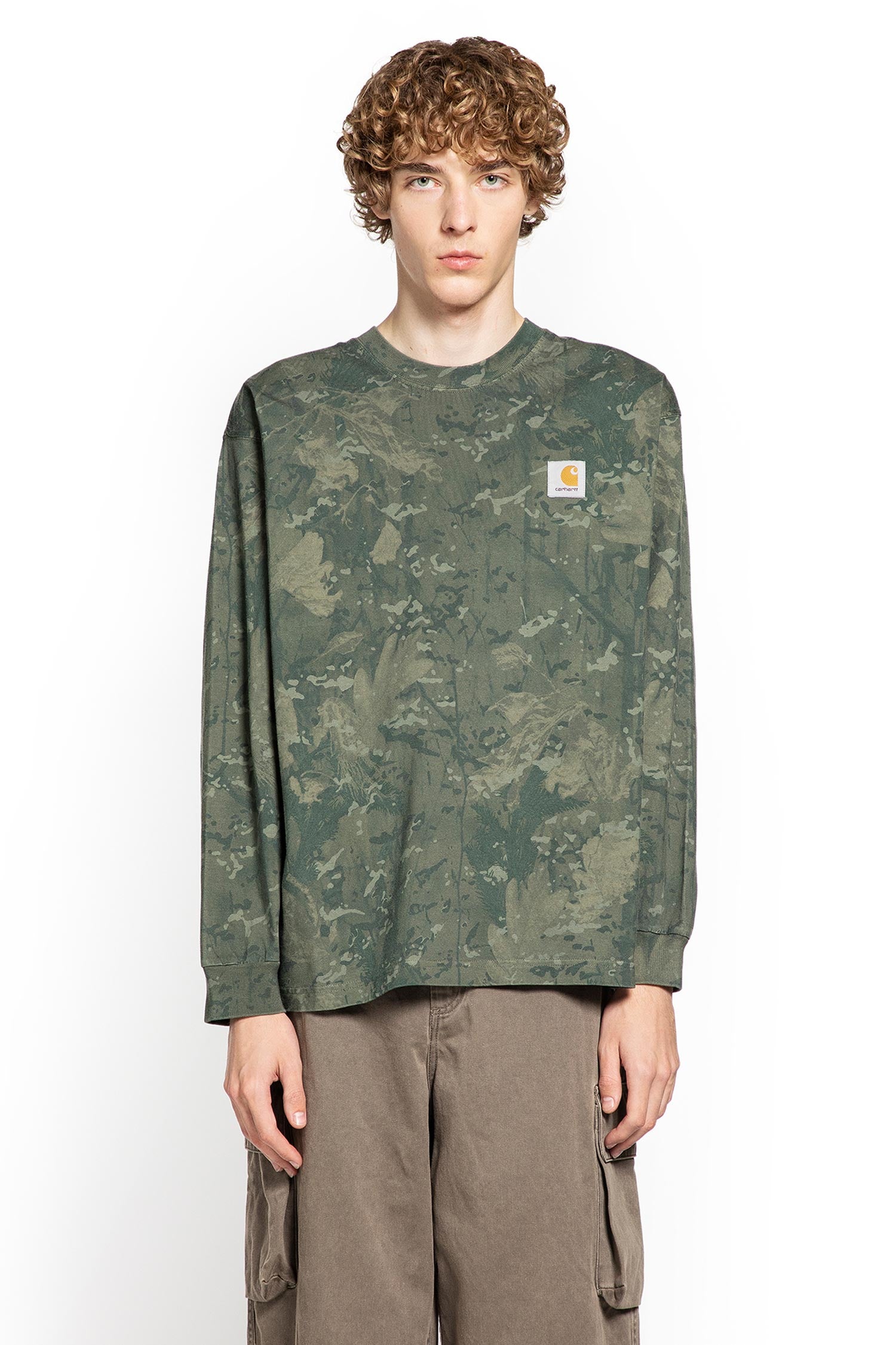 CARHARTT WIP MAN GREEN T-SHIRTS & TANK TOPS