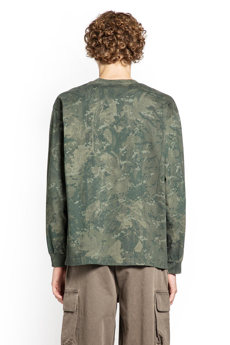 Cotton Longsleeve Top Camo Print