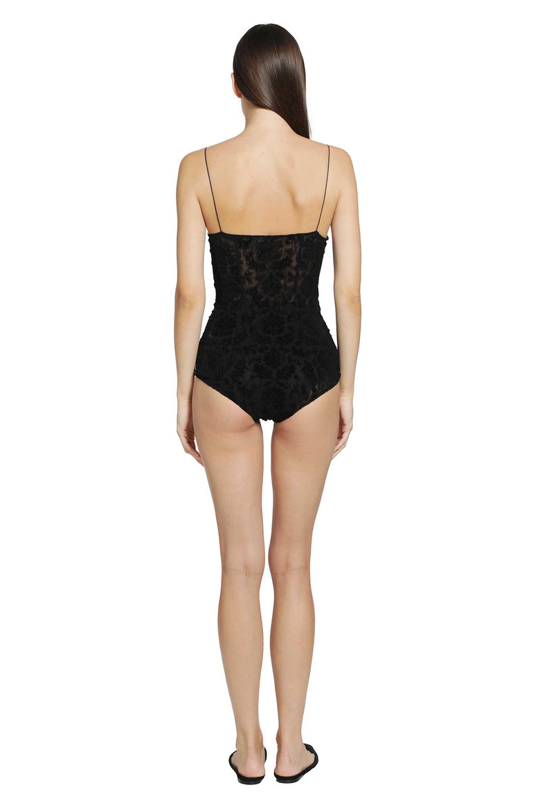 PAULINE DUJANCOURT Liqaa Lace Bodysuit woman